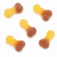 Approvisionnement direct usine pour fabricants de bonbons : Gommes 3D en forme de pénis, pectine et gélatine, emballage en vrac, Halal, BRC, OEM personnalisé