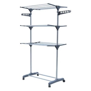 Tendedero móvil de 4 niveles, tendedero extensible Vertical para ropa, toallero de suelo plegable, estante de lavandería al por mayor - Product Image 3