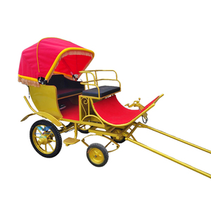 Mới nhất màu đen bốn bánh xe ngựa vận chuyển/dễ thương Pony vận chuyển/tuyệt vời ngựa Buggy - Product Image 1