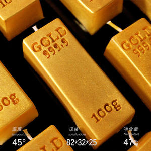 45° Low-Temperature <b>Candle</b> Gilded Gold Bar Design Soy Wax <b>Dripping</b> Wax For Adult - Product Image 2
