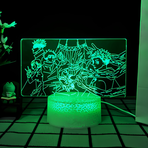 Hot Bán 3D Anime Ánh Sáng Ban Đêm Biểu Tượng Tùy Chỉnh 7 Màu Sắc Thay Đổi Đèn Cho Thanh Thiếu Niên - Product Image 1