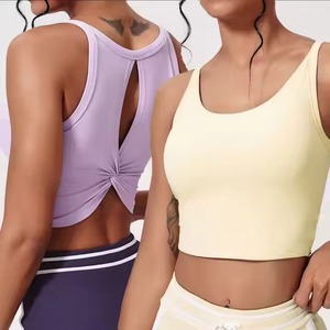 Conjunto Deportivo de 2 Piezas para Mujer, Talla Grande, de Alta Calidad, para Gimnasio, Fitness, Yoga, con Estampado, Top sin Tirantes con Cuello Redondo y Pantalones Cortos con Cintura Elástica y Absorción de Sudor - Product Image 1