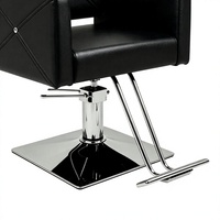 Chaise de coiffeur professionnelle hydraulique inclinable avec appui-tête et repose-pieds réglables pour la coupe de cheveux