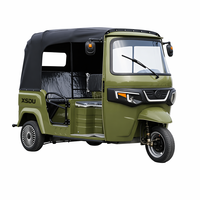 Modèle de véhicule de transport Tuk-tuk Rickshaw, tricycle électrique, moto, voiture à carrosserie ouverte pour passagers