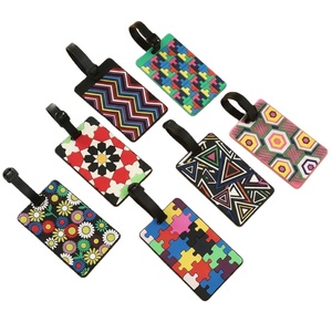 Etiquetas de Equipaje Personalizables de PVC y Goma, Ecológicas, Impresas con Serigrafía, Etiquetas de Bolsa con Nombre y Logotipo Personalizados para Cruceros, Promociones - Product Image 1