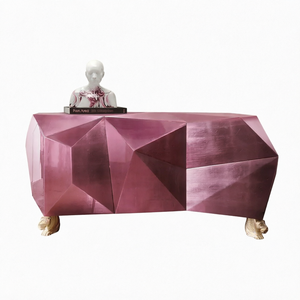 Diamond AMETHYST Italian Design Sideboard Storage <b>Cabinets</b> Luxury Modern Contemporary Stainless Steel Wood Living Home <b>Bar</b> Villa - Product Image 1