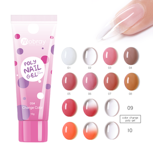 MOBRAY Kit de Inicio de Esmalte de Uñas en Gel UV Camuflaje, Esmalte de Uñas en Gel Jelly Extension Modelones, Esmalte de Uñas en Gel Poly, Tiras de Esmalte de Uñas en Gel - Product Image 4