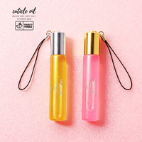 SAGALAG Stylos à Huile pour Cuticules 10ml avec Porte-clés, Logo Personnalisé, Roll-on à Huile pour Ongles, Soin des Cuticules Mini Luxe pour Manucure