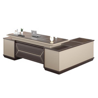 Bureau de direction Omnispace au design durable, mobilier de bureau moderne, table en bois