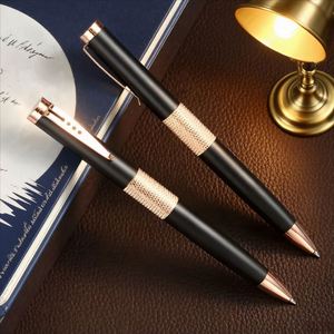 High Quality Business Signature Metal Ballpoint <b>Pen</b> 0.7mm Black Customizable Luxury Logo Custom Brand Office & School Use - Product Image 2
