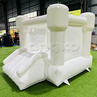 Mini château gonflable blanc, château gonflable pour sauter, maison de rebond à bas prix