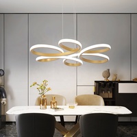 Plafonnier LED moderne en fer et acrylique en forme de tournesol pour la maison et le bureau avec télécommande