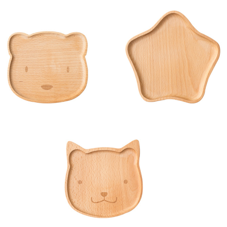 Деревянный поднос для завтрака shenda, экологически чистый, светлый цвет