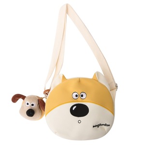 Summer Crossbody Bag For Women Round Canvas Cartoon Puppy Zipper Shoulder Bag Everyday Outfits Cell Phone Pouch - Product Image 5