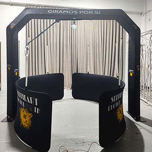 Foldable New Design Hot Sale Automatic Wholesale Photo Booth Circular Backdrop <b>Robot</b> Photo Booth 360 For Exhibition - Product Image 1