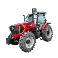 Tracteur agricole 4x4 de 160 CV avec cabine complète, machines agricoles