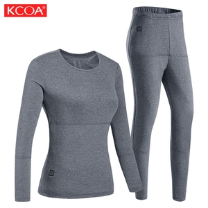 High Quality Adult Usb Rechargeable <strong>Long</strong> <strong>Sleeve</strong> Heated <strong>Thermal</strong> Underwear Set for Men and <strong>Women</strong> - Product Image 4