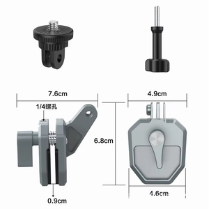 Support de fixation pour caméra de guidon de moto en aluminium, personnalisable avec logo/emballage, compatible <span class=keywords><strong>GoPro</strong></span> Hero 14 13 Insta360 DJI Action - Product Image 4