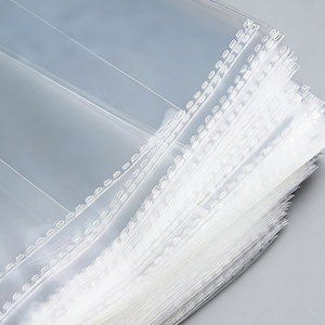 Sacchetti in Plastica Trasparente Personalizzati per Alimenti con Chiusura, in OPP LDPE, con Laccetti, Riutilizzabili per Conservazione Cibo - Product Image 2