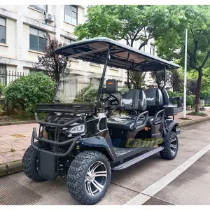 New Style Modern Fashion 2024 Brand Design 6 Seat Sightseeing Bus Club Cart Electric Golf Buggy Hunting Cart