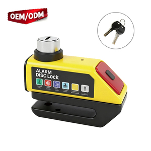 Kunci Cakram <span class=keywords><strong>Alarm</strong></span> Sepeda/Motor dengan LED, 120dB Anti Maling, Isi Ulang USB, Bodi Paduan Silinder Kelas C, Tahan Air - Product Image 1