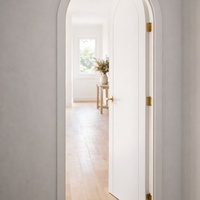 Portes intérieures rondes en bois sur mesure Senger Wholesale avec arche supérieure, portes à feuille intégrée, portes intérieures cintrées pour chambre et entrée de villa