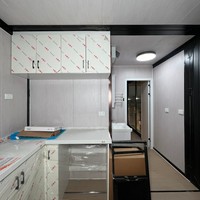 Maison conteneur préfabriquée mobile et extensible à montage rapide de 20 pieds, à double aile, 1, 2 ou 3 chambres, pour bureau et situations d'urgence