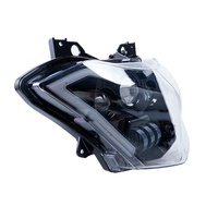 Faro Delantero LED Negro de Alto Rendimiento Yongjin para Motocicleta con Luz Alta/Baja y Señal de Giro para Kawasaki X 300