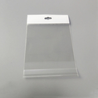 OPP blanc cartes tête sacs transparent en plastique auto-adhésif en-tête sac pour bijoux (AD127)