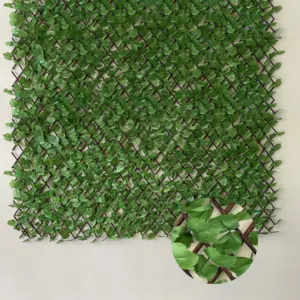 Neue design erweitert willow gitter outdoor künstliche hedge spalier zäune für privatsphäre sicherheit greenery bildschirm blatt panel