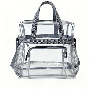 Sacs transparents personnalisés en usine avec logo, nouveaux sacs de sport transparents, sacs à maquillage, sacs à main de créateur, sacs de luxe pour femmes, sacs bandoulière - Product Image 4