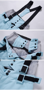 Moda deportes polar impermeable traje de invierno mujeres pantalones de nieve tamaño personalizado abajo a prueba de viento traje de esquí de las mujeres - Product Image 3