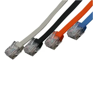 전화 패치 케이블 플랫 케이블 Cat5e Cat6