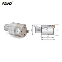 Cabezal de Mandrinado Fino de Acero al Carbono Autoajustable de Alta Precisión PAVO Tools 41-54mm con 1 Año de Garantía para Mecanizado CNC