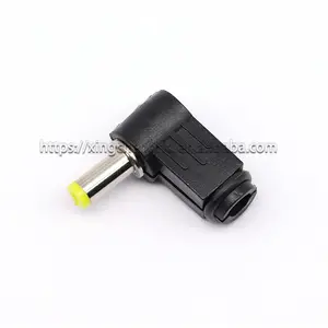 DC Power Male Plug Jack Adapter 90 Degree Male 4.8x1.7mm Yellow Tuning Fork Plug