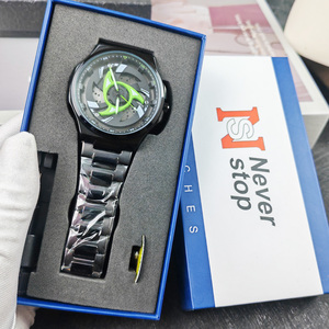 2025 Mới Xoay Thạch Anh Đồng Hồ Cho Nam Giới Quà Tặng Thiết Lập Siêu Xe Rim Quay Người Đàn Ông Đồng Hồ Thiết Lập Thể Thao 360 Bánh Xe Đồng Hồ Đeo Tay Cho Nam Giới Đồng Hồ - Product Image 3