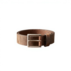 Artisanat naturel, 100% cuir de vache, boucle carrée en acier vintage, jeans, pantalon, vêtements de bureau, mariage, imperméable, écologique, résistant - Product Image 1