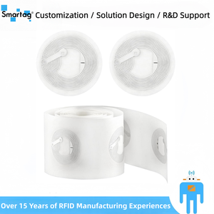 Autocollant NFC RFID <span class=keywords><strong>Smartag</strong></span> 13,56 MHz avec puce N213, étanche, pour smartphones, cadeaux et cartes de contrôle d'accès - Product Image 1