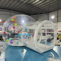 Nouvelle arrivée, tente de luxe pour l'extérieur, location de fête, dôme gonflable, maison à bulles avec souffleur pour enfants