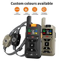 Collier anti-aboiement intelligent pour chien avec télécommande étanche rechargeable, portée 2600 pieds, lumière LED intégrée pour l'entraînement et le contrôle du comportement