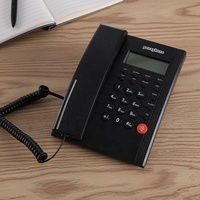 China Klassieke Thuis Bedrade Beller Id Telefoon Met Speakerphone En Oem Analoge Telefon Met Wekker Rekenmachine Fabriek