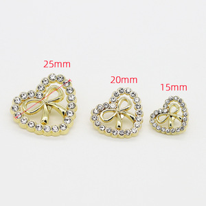 Kaynak üreticileri moda dekoratif toka aksesuarları Diy aşk yay içi boş matkap Metal düğmeler - Product Image 5