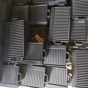 Ensemble de <span class=keywords><strong>9</strong></span> casseroles en fonte pré-culottées écologiques classiques pour le camping, avec coffret en bois - Product Image 4