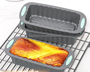 Petite <span class=keywords><strong>Moule</strong></span> à Gâteau en Silicone Antiadhésive Écologique Résistante à la Chaleur, Facile à Utiliser, <span class=keywords><strong>Moule</strong></span> à Pain Rainuré, Style Populaire - Product Image 4