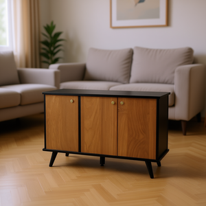 Enclos en bois pour litière de chat, 3 portes, meuble de rangement intérieur, banc, table d'appoint, mobilier moderne - Product Image 2