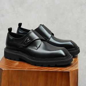 Mocassins italiens classiques pour hommes, élégants et personnalisés, en cuir véritable, confortables, à pampilles, pour affaires, décontractés ou soirées, noirs - Product Image 3