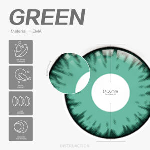 Materiale HEMA confortevole morbido contatto con gli occhi colorati, fabbrica all'ingrosso direttamente a buon mercato prezzo di buona qualità contatto con gli occhi // - Product Image 2