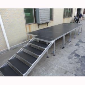 Escenario Portátil Ajustable de Aluminio, Fácil de Montar, con Superficie Antideslizante, para Eventos y Festivales - Product Image 6
