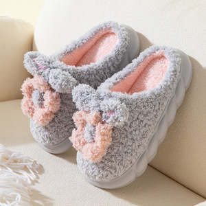 Best Selling EVA Sole Ashion Slippers for Women Artificial Plush Women Slippers With Wholesale Hot Style - Product Image 4