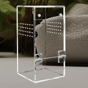 Terrario Cerrado Clásico <span class=keywords><strong>de</strong></span> Acrílico Integrado, Caja <span class=keywords><strong>de</strong></span> <span class=keywords><strong>Cría</strong></span> <span class=keywords><strong>de</strong></span> Reptiles Simple, Recinto Impermeable para Invertebrados y Arañas Saltadoras - Product Image 1